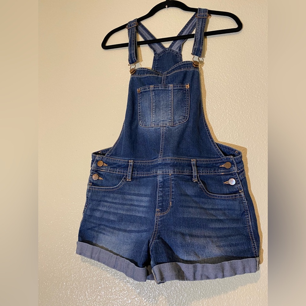 NOBO Relaxed Fit Denim Overalls Size M 7-9